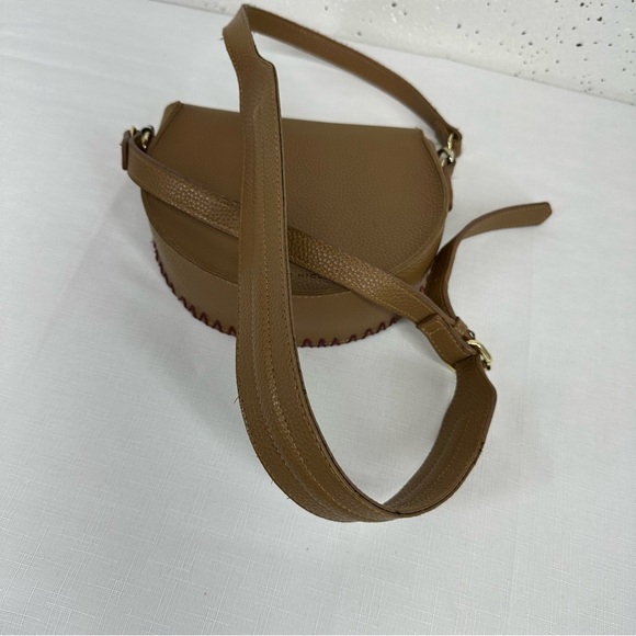 Danielle Nicole Beige Pebbled Vegan Leather Crossbody - Picture 11 of 14
